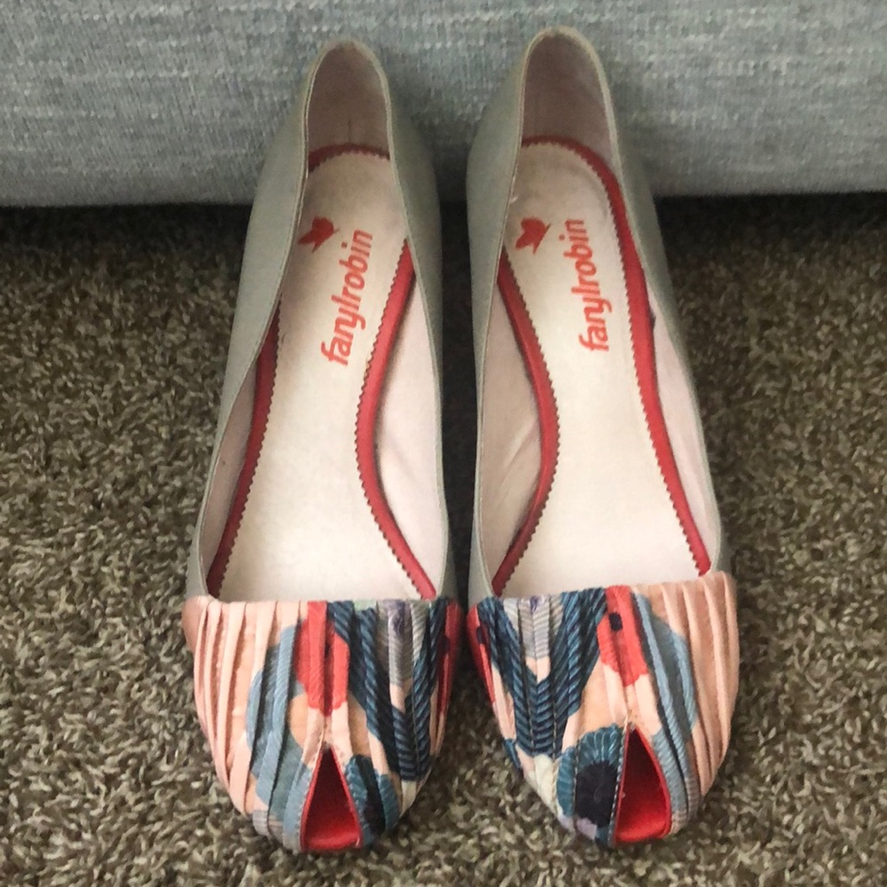 FarylRobin Peeptoe Heels Size 7